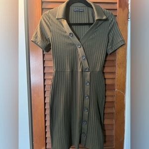 Abercrombie & Fitch Olive Green Mini Dress